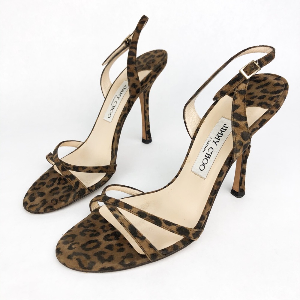 Jimmy Choo | Leopard Print Slingback Heels - image 1